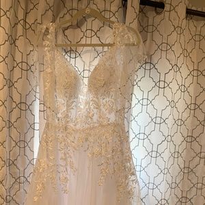 Long lace bridal gown